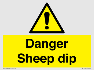 Danger Sheep dip